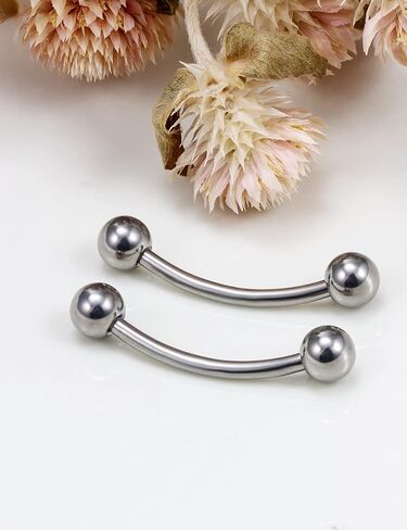 Vsnnsns 16G 14G G23 التيتانيوم Daith Rook حلق ثقب منحني الحديد الحاجب خواتم ثعبان عيون اللسان خواتم ثقب المجوهرات الغضروف الزنمة إلى الأمام اللولب ثقب المجوهرات للنساء الرجال 6 مم - 16 مم in Kuwait