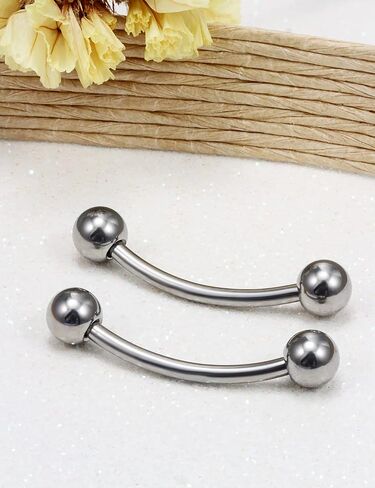 Vsnnsns 16G 14G G23 التيتانيوم Daith Rook حلق ثقب منحني الحديد الحاجب خواتم ثعبان عيون اللسان خواتم ثقب المجوهرات الغضروف الزنمة إلى الأمام اللولب ثقب المجوهرات للنساء الرجال 6 مم - 16 مم in Kuwait