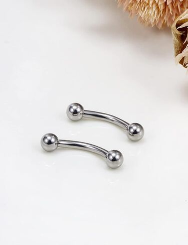 Vsnnsns 16G 14G G23 التيتانيوم Daith Rook حلق ثقب منحني الحديد الحاجب خواتم ثعبان عيون اللسان خواتم ثقب المجوهرات الغضروف الزنمة إلى الأمام اللولب ثقب المجوهرات للنساء الرجال 6 مم - 16 مم in Kuwait