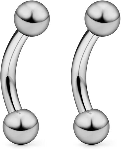 Vsnnsns 16G 14G G23 التيتانيوم Daith Rook حلق ثقب منحني الحديد الحاجب خواتم ثعبان عيون اللسان خواتم ثقب المجوهرات الغضروف الزنمة إلى الأمام اللولب ثقب المجوهرات للنساء الرجال 6 مم - 16 مم in Kuwait