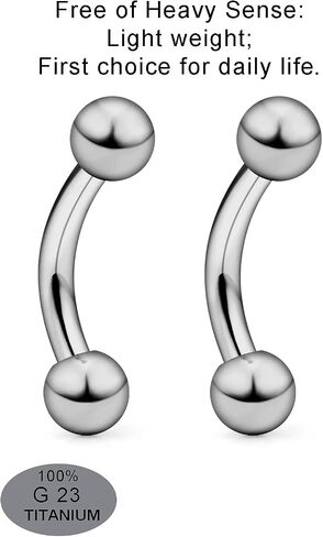 Vsnnsns 16G 14G G23 التيتانيوم Daith Rook حلق ثقب منحني الحديد الحاجب خواتم ثعبان عيون اللسان خواتم ثقب المجوهرات الغضروف الزنمة إلى الأمام اللولب ثقب المجوهرات للنساء الرجال 6 مم - 16 مم in Kuwait