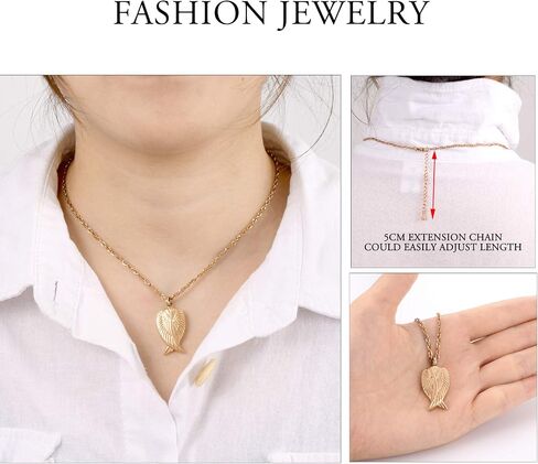 Angel Wing Cremation Necklace for Ashes Memorial Urn Pendant Jewelry for Ashes-I'm here WATCHING over you in Kuwait