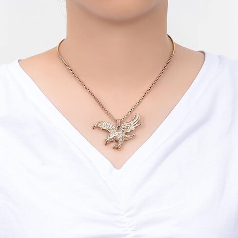 XSMZB Eagle Urn Necklace Stainless Steel Keepsake Ash Jewelry Holder Ashes for Pet Human Memorial Cremation Jewelry for Ashes Pendant Locket for Men Women in Saudi Arabia