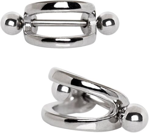 Amelia Fashion 16 Gauge Double Line Cartilage Cuff 316L Surgical Steel (Sold Individually) in Saudi Arabia