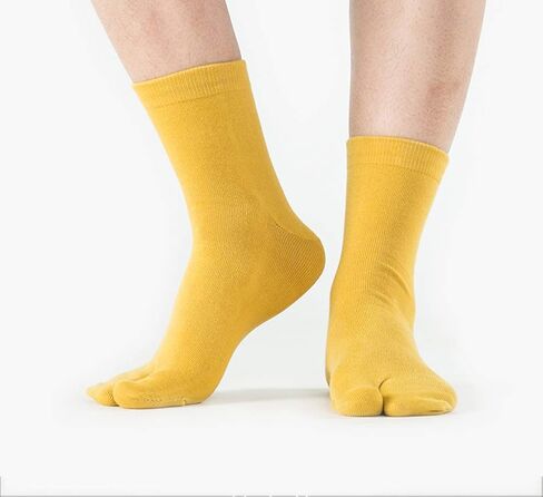 UBUMO Men's Flip Flop Socks Tabi Split Toe Geta Wicking Cotton Pack of 4 in Saudi Arabia