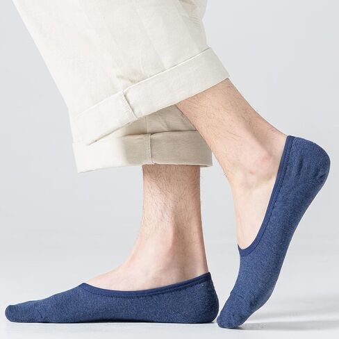 Jormatt Mens Truly No Show Socks With Non Slip Grips,Women Cotton Low Cut Socks for Loafer Sneakers Boat Shoes in Saudi Arabia