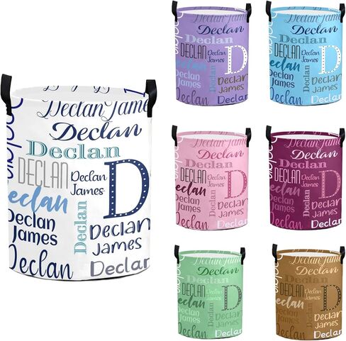 Personalized Laundry Baskets with Handles Custom Laundry Hamper with Name Personalized Laundry Baskets Collapsible Clothes Storage Basket for Bathroom Living Room Bedroom in Kuwait