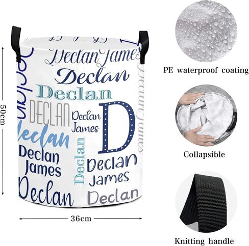 Personalized Laundry Baskets with Handles Custom Laundry Hamper with Name Personalized Laundry Baskets Collapsible Clothes Storage Basket for Bathroom Living Room Bedroom in Kuwait