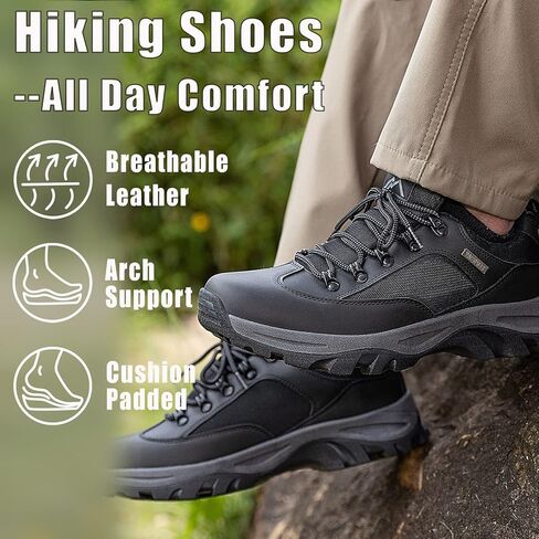 CC-Los Hiking Shoes for Men Breathable Lightweight Hike Trekking Trails Shoe Size 7.5-14 in Saudi Arabia