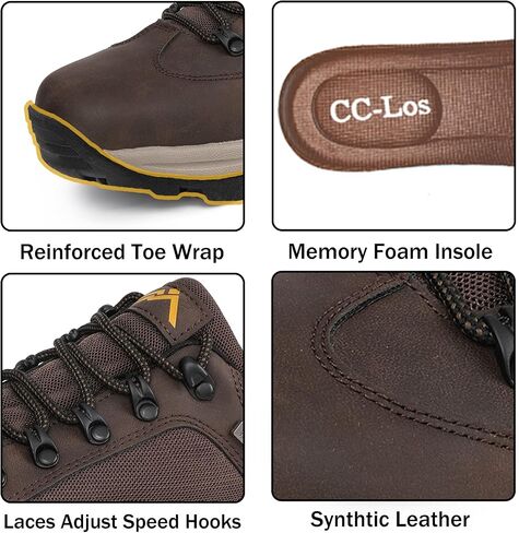 CC-Los Hiking Shoes for Men Breathable Lightweight Hike Trekking Trails Shoe Size 7.5-14 in Saudi Arabia