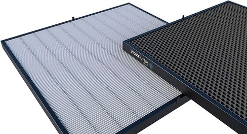 Vioxfilter H14AF20201 عبوة من 1 فلتر هواء فرن تيار متردد MERV 14 مطوي 20x20x1 مع الكربون النشط؛ مقاومة منخفضة لتدفق الهواء. تحويل مكيف الهواء الخاص بك إلى جهاز لتنقية الهواء in Saudi Arabia