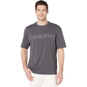 Calvin Klein Short Sleeve Relaxed Wide Calvin Logo Crew Neck Tee in Saudi Arabia
