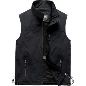 Hixiaohe Men's Casual Lightweight Outdoor Vest Work Fish Photo Travel Vest