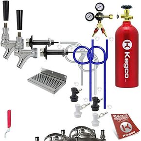 Kegco EBDHCK2-5T Deluxe Homebrew Two Tap Door Mount Kegerator Conversion Kit with 5 lb. Aluminum CO2 Tank in Saudi Arabia