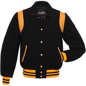 Stewart & Strauss Original Retro Varsity Letterman Jacket Since 1977 (11 Team Colors) Wool & Leather XXS to 6XL,Original in Saudi Arabia