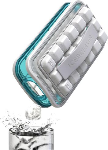 ICEBREAKER POP - The Sanitary Ice Tray for Freezer - Disassemble this Ice Cube Tray With Lid for Easy Cleaning - ice cube maker makes 18 ice cubes in Saudi Arabia