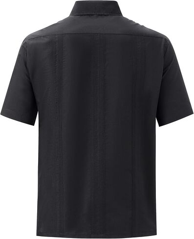 قمصان رجالي عادية من EUMAYA قمصان Guayabera بأكمام قصيرة وسحاب كوبي على طراز المكسيك in Kuwait