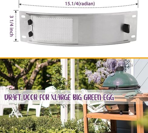 mydracas مسودة باب للبيضة الخضراء الكبيرة مقاس XL، قطع غيار البيض الأخضر تناسب بيضة خضراء كبيرة مقاس XL، استبدال فتحة تهوية سفلية للبيض من الفولاذ المقاوم للصدأ، ملحقات بيضة خضراء كبيرة مع لوحة شبكية مثقوبة in Kuwait