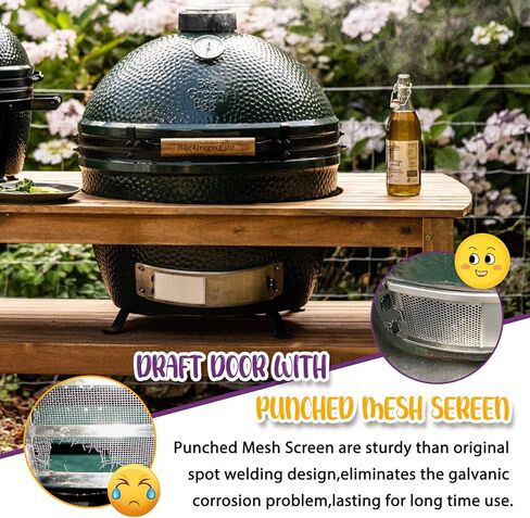 mydracas مسودة باب للبيضة الخضراء الكبيرة مقاس XL، قطع غيار البيض الأخضر تناسب بيضة خضراء كبيرة مقاس XL، استبدال فتحة تهوية سفلية للبيض من الفولاذ المقاوم للصدأ، ملحقات بيضة خضراء كبيرة مع لوحة شبكية مثقوبة in Kuwait