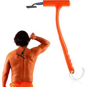 Back Shaver for Men - Razor Extension Handle. Ergonomic Manscape Yeti Stick. Leg & Back Shavers for Men & Women. Men's Back Hair Remover Wand. DIY Body Groomer Extension in Saudi Arabia