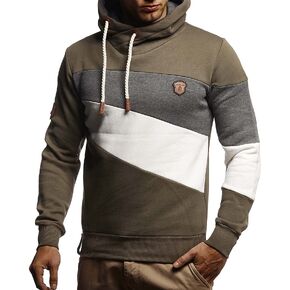 Leif Nelson Men's Oversize Hooded Sweater | Modern Stylish Longsleeve Pullover Sweater in Kuwait
