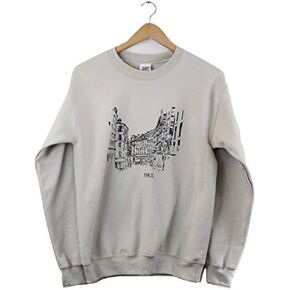 Streets of Paris Beige Graphic Crewneck Sweatshirt in Saudi Arabia