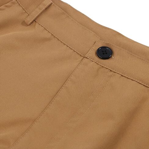 Ymosrh Mens Large Tall Pants Men's Slim Fashion Solid Color Casual Pants Multi Pocket Straight Cargo Pants Stretch in Kuwait