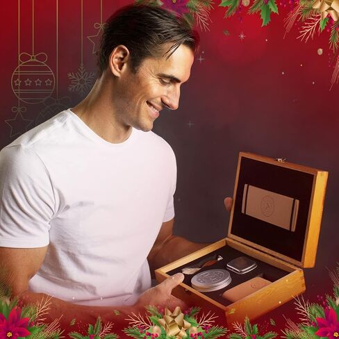 Amazing Straight Razor Kit, Best Barber Straight Razor，Shave Ready Straight Edge Razor，Brush，Strop + Soap，Japanese Steel Straight Razors for Men, Complete Mens Straight Razor Shaving Kit，Great Gift in Kuwait