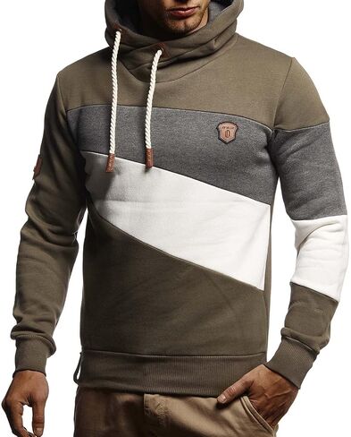 Leif Nelson Men's Oversize Hooded Sweater | Modern Stylish Longsleeve Pullover Sweater in Kuwait