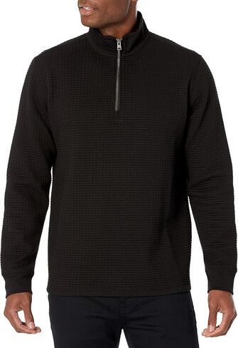 Vince Men's Dimensional Knit Qtr Zip in Kuwait