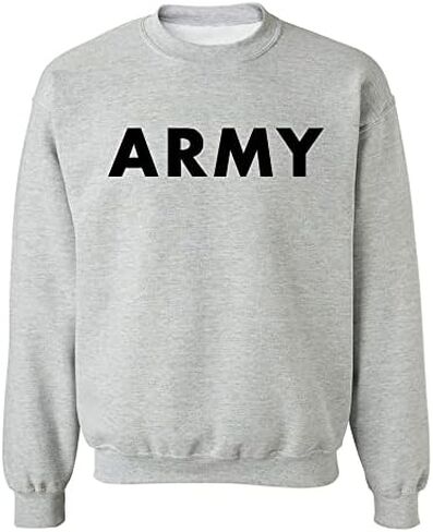 ARMY Crewneck Sweatshirt in Gray in Saudi Arabia