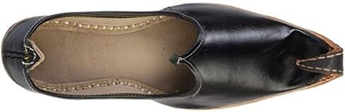 Ethnic Vibes Mens Kolhapuri Leather Jutti Mojari Ethnic Indian Khussa Flat Shoes US Size 7-12 (Multicolor) in Kuwait