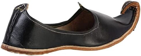 Ethnic Vibes Mens Kolhapuri Leather Jutti Mojari Ethnic Indian Khussa Flat Shoes US Size 7-12 (Multicolor) in Kuwait