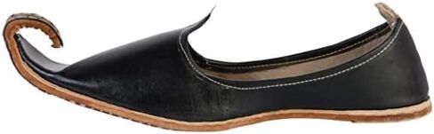 Ethnic Vibes Mens Kolhapuri Leather Jutti Mojari Ethnic Indian Khussa Flat Shoes US Size 7-12 (Multicolor) in Kuwait
