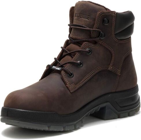 Wolverine Men's Ramparts USA 6" WP Boot, Dark Brown - 13 X-Wide in Kuwait
