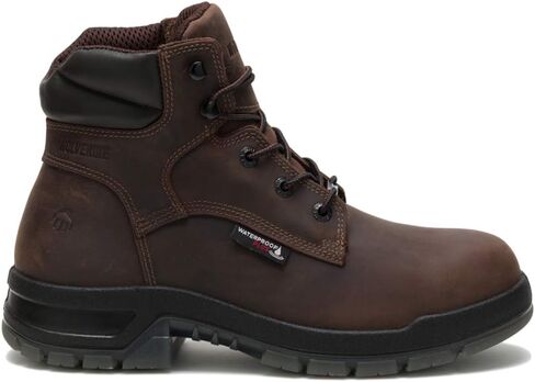 Wolverine Men's Ramparts USA 6" WP Boot, Dark Brown - 13 X-Wide in Kuwait