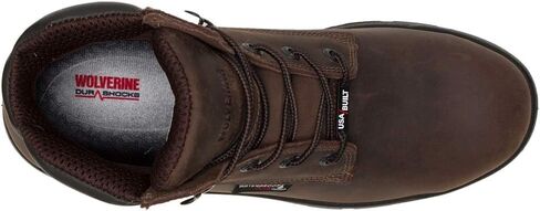 Wolverine Men's Ramparts USA 6" WP Boot, Dark Brown - 13 X-Wide in Kuwait
