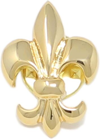 MENDEPOT Rhodium Plated Fashion Men Fleur De Lis Tie Slide Fleur De Lis Cuff Link Fleur De Lis Lapel Pin in Saudi Arabia