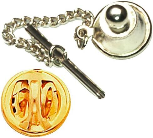 45 Colt Brass Finish Cuff Link and Tie Tack with Swarovski Crystals Set- Clear (Winchester) in Saudi Arabia