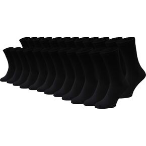Winterlace 24 Pairs Cotton Crew Socks, Mens Womens Bulk Casual Sports Sock in Saudi Arabia
