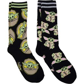 Star Wars The Mandalorian The Child Men's 2 Pack Crew Socks in Kuwait