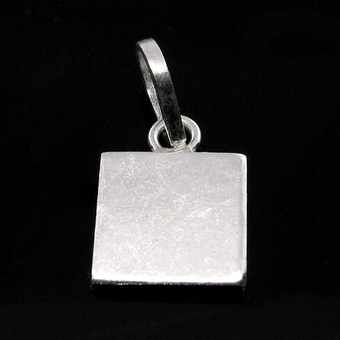 Pure solid Silver Square Pendant for Astrology and red book remedies healing chokor in Saudi Arabia