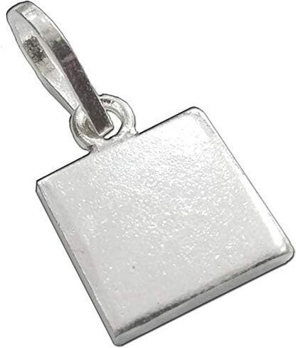 Pure solid Silver Square Pendant for Astrology and red book remedies healing chokor in Saudi Arabia