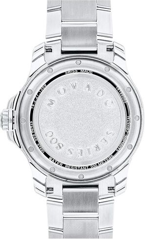 Movado Men's Series 800 Sport Stainless Watch with a Printed Index Dial, Silver/Blue (Model 2600137) in Saudi Arabia