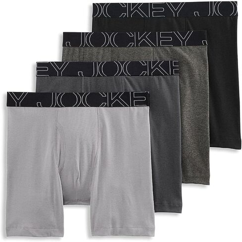 Jockey Men's Underwear ActiveBlend 7" Midway Brief - 4 Pack in Saudi Arabia