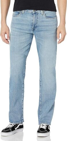 Buffalo David Bitton Men's Relaxed Straight Driven Jeans, Authentic Blue, 32 30 in Saudi Arabia