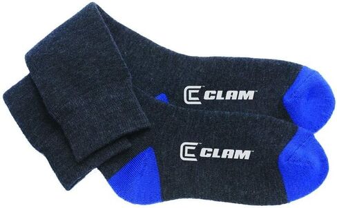 ICE ARMOR Clam Base Layer Socks, 1 Pair, Gray, Medium-Large, (8598) in Saudi Arabia