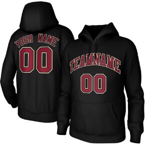 Custom Men's Youth Sweatshirt Stitched Name Number, Cotton-Blend Fleece Hooded Sweatshirt, Plush Fleece Pullover Hoodie in Saudi Arabia