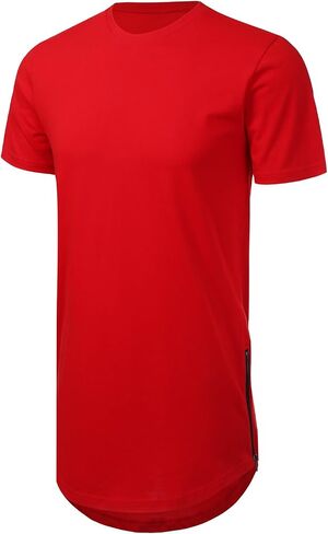 تي شيرت هيب هوب رجالي من JD Apparel مع زخرفة بسحاب جانبي in Kuwait