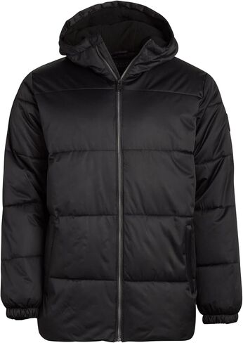 Perry Ellis Men's Jacket - Bubble Puffer Windbreaker Ski Jacket with Hood (Size: S-XXL) in Saudi Arabia